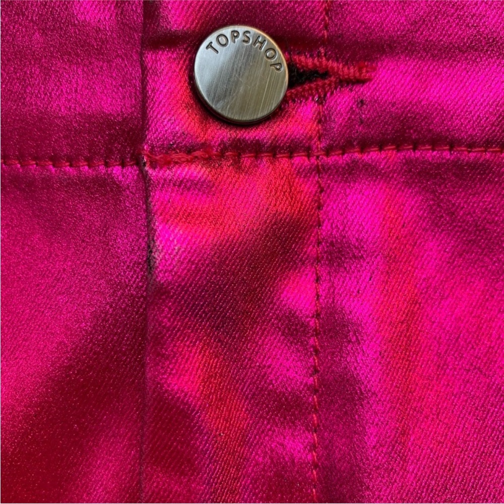 Topshop Metallic Pink Mini Skirt - Picture 3 of 4